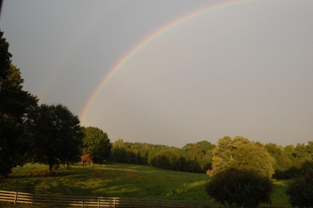 Rainbow Over the Farm