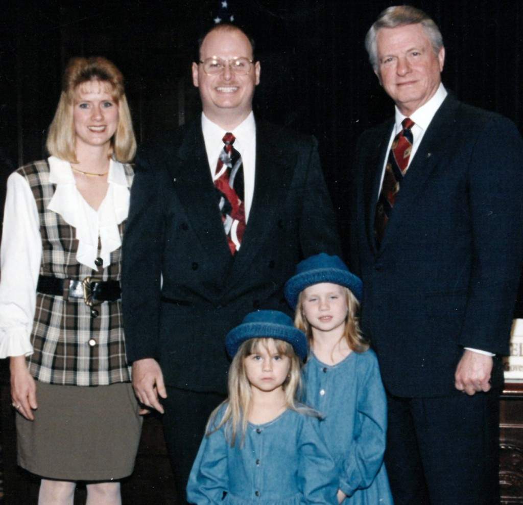 The Wrights with Governor Zell Miller